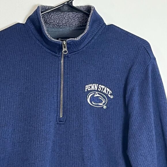 Champion Other - Champion Penn State Nittany Lions 1/4 Zip Jacket Pullover Mens L Knit Sweater
